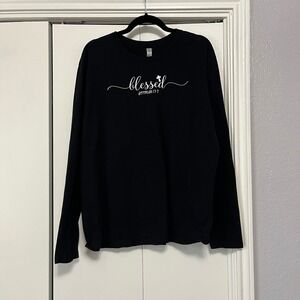Blessed Jeremiah 17:7 Long Sleeve‎ T-Shirt Black Christian XL